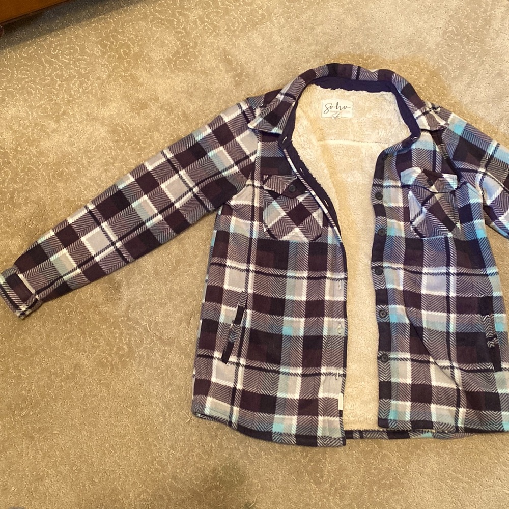 Fleece button down